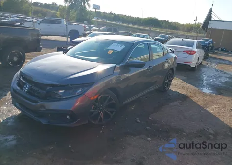 2019 Honda Civic Sport из США, поврежденный, VIN 19XFC2F81KE051544